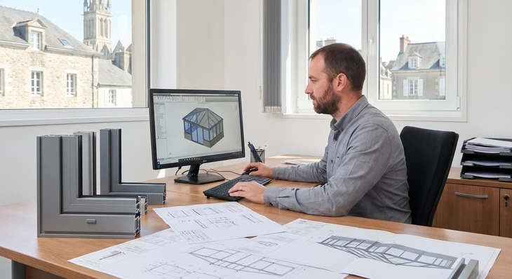 Atelier industriel spacieux avec allées de travail organisées